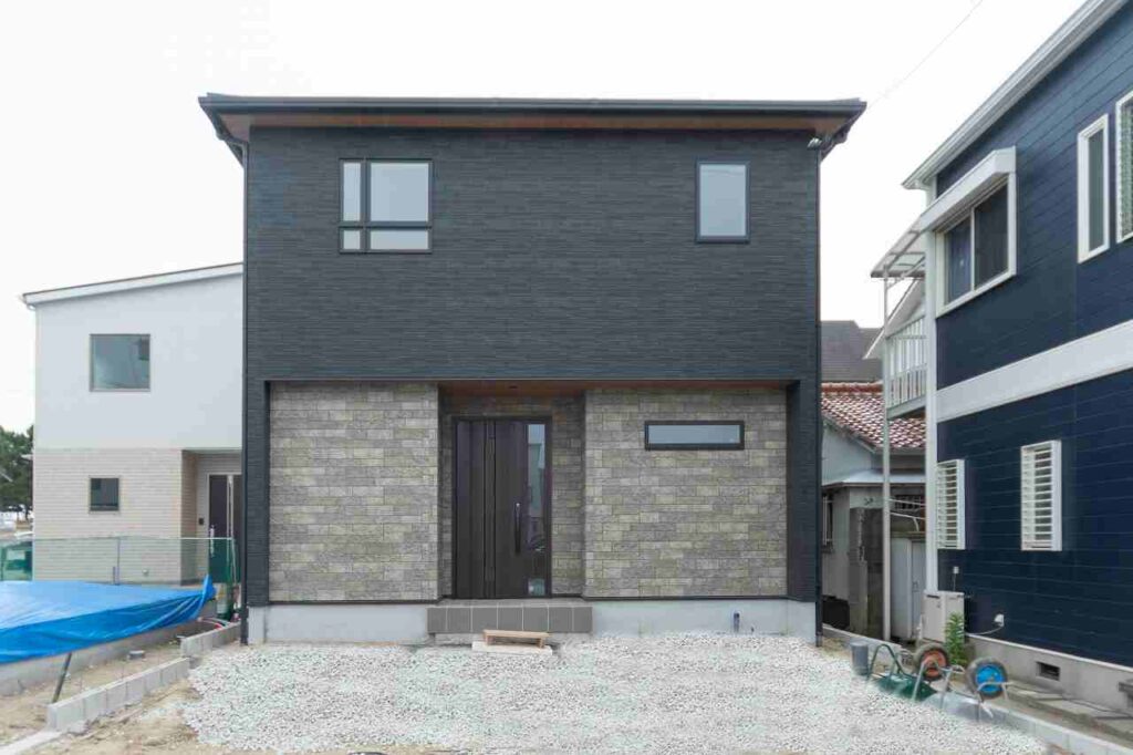 神戸市のオシャレな注文住宅の外観写真