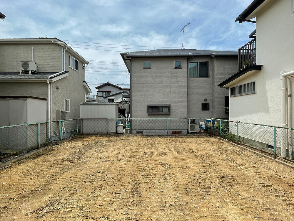 神戸市西区持子の土地の更地の状態