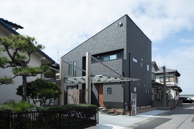 播磨町のデザイン住宅の外観
