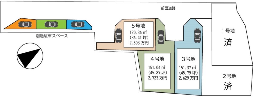 神戸市垂水区西舞子の区画図