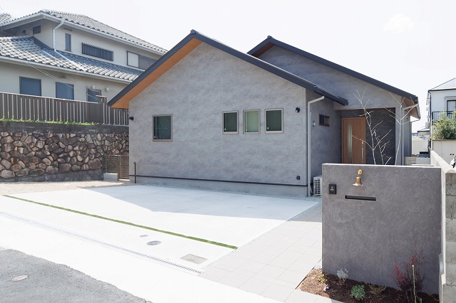 神戸のデザイン住宅の平屋