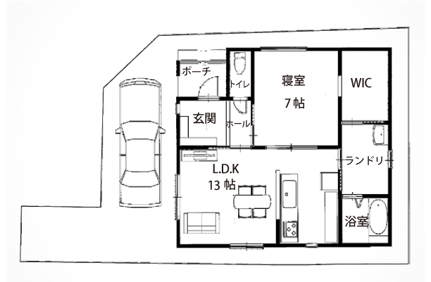 西舞子の注文住宅5号地参考プラン