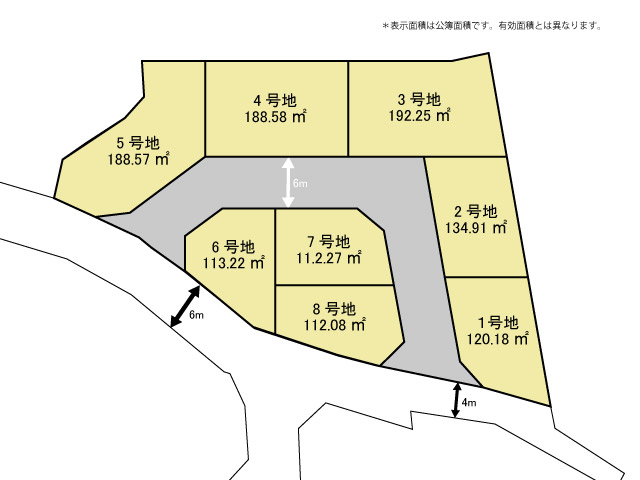 神戸市西区居住の注文建築の区画図