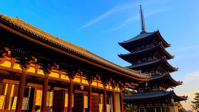 世界最古の木造建築の法隆寺