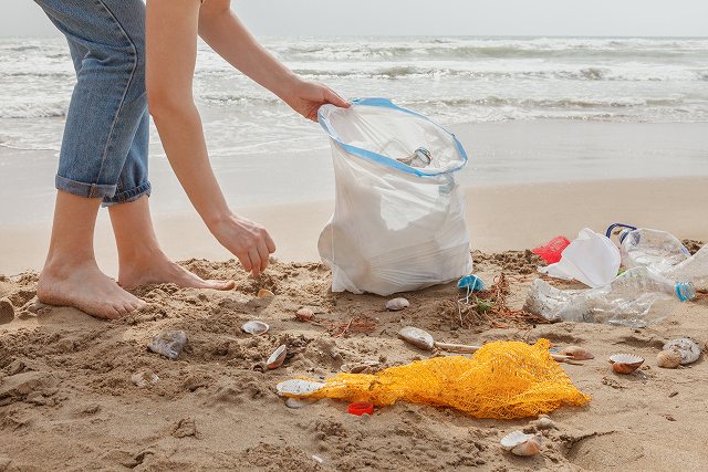 自然素材とプラスチックの違いのイメージ画像