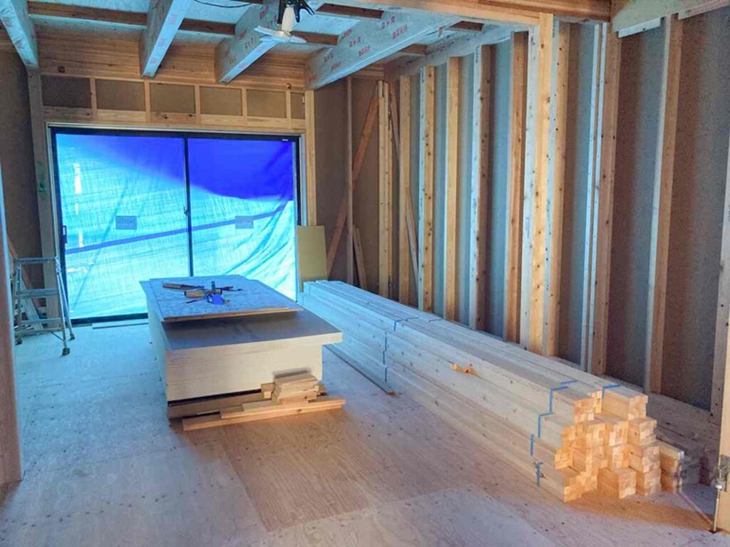 神戸で良い建築会社を見抜く方法の建築現場の写真
