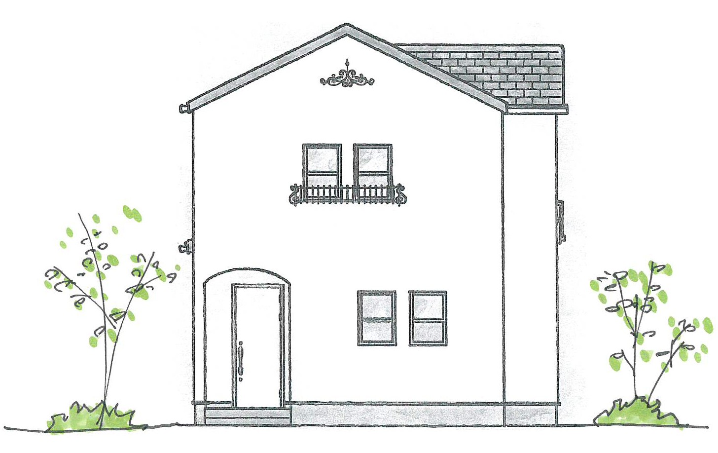 神戸の解体後の建替えイメージイラスト