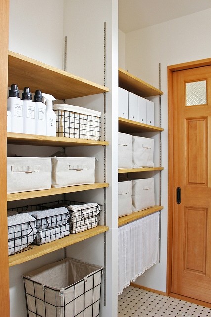 2世帯住宅の共有脱衣室周り