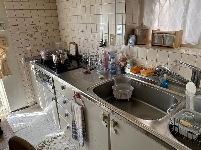 キッチンリフォーム入替前の画像