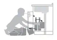 キッチンの開き扉の使い方