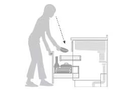 キッチン引き出しタイプの取り出し
