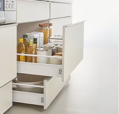 キッチン引き出し３段タイプ