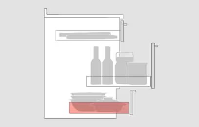 キッチン引出しタイプのイラスト