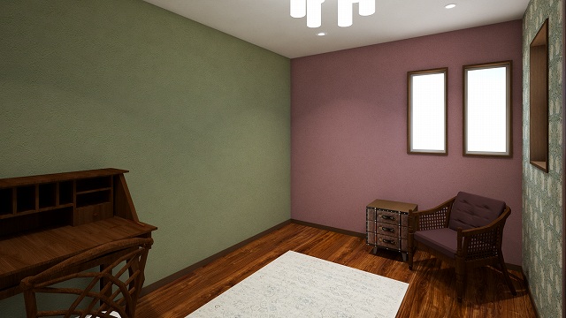 神戸市の英国アンティークのサロン部屋のイメージ