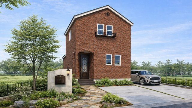 神戸の英国調レンガタイルの家のイメージ画像