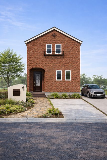 神戸のアンティークが似合う家の外観