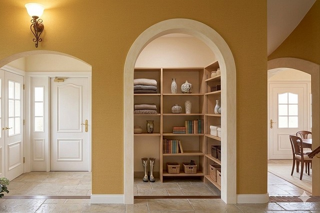 神戸市の英国アンティークのアーチ垂れ壁のイメージ