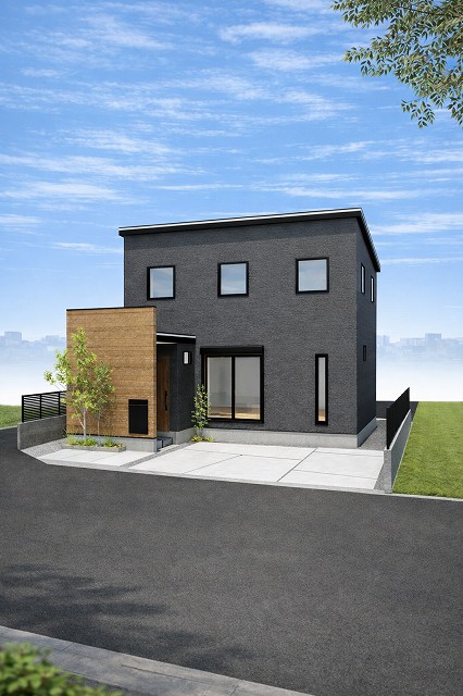 神戸の20代の建てた注文住宅の外観